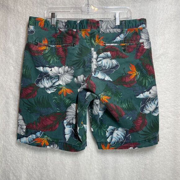 GAP Lived-In Shorts Hawaiian Tropical Floral Print Men’s 36 with 9” Inseam - Picture 9 of 11